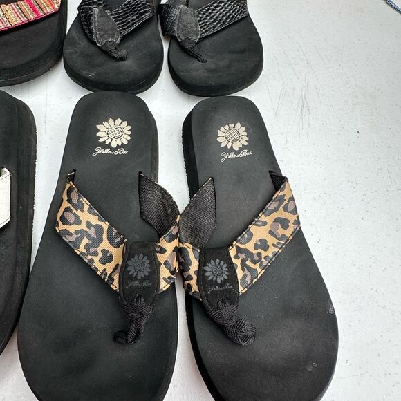 4 Pair Yellow box Stylish Flip Flops Collection - Picture 4 of 6